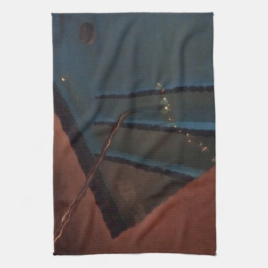 Night Pool Abstract Theedoek (Verticaal)