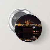 Night Prague Castle Button (Voorkant /achterkant)
