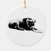 Night-Quiet Dog Ornament (Achterkant)
