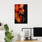 Night racer Ghost Rider Poster (Thuiskantoor)