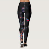 Night Rave Liefde Abstracte Leggings (Achterkant)