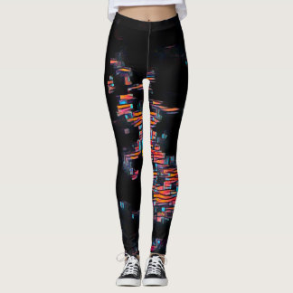 Night Rave Liefde Abstracte Leggings