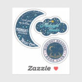 Night Reader-set Sticker (Vel)