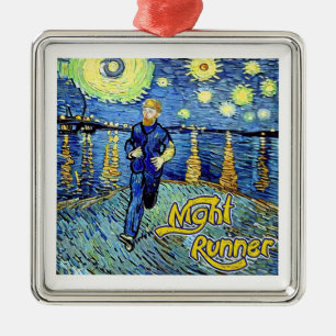 Night Runner Sterrennacht Metalen Ornament