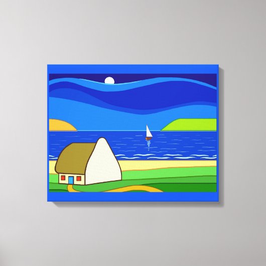 Night Sailing Canvas afdrukken (Voorkant)