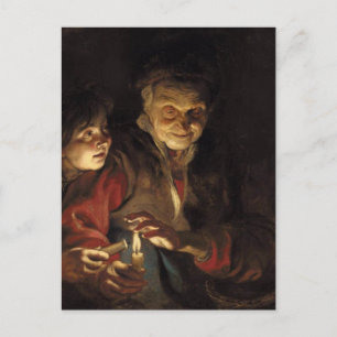 Night Scene Briefkaart