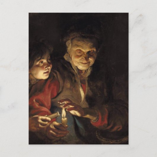 Night Scene Briefkaart (Voorkant)