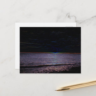 NIGHT SEASCAPE BRIEFKAART