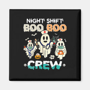Night Shift Boo Crew Verpleegster Ghost Halloween Magneet