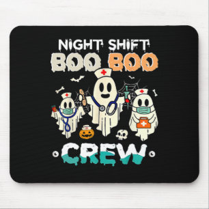 Night Shift Boo Crew Verpleegster Ghost Halloween Muismat