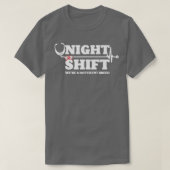 Night Shift Different Breed Stethoscope Funny Nurs T-shirt (Design voorkant)