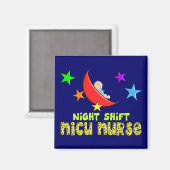 Night Shift NICU NURSE Cadeautjes Magneet (Voorkant / Achterkant)