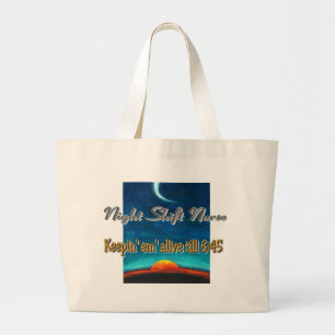 Night Shift Nurse canvas tas