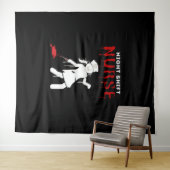 Night Shift Nurse Funny Halloween Classic T-shirt Wandkleed (In Situ (horizontaal))