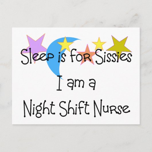 Night Shift Nurse Gifts Briefkaart (Voorkant)