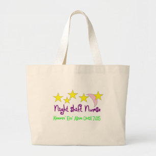 Night Shift Nurse Keepin Em levend tot 7:05 Grote Tote Bag