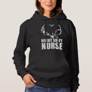 Night Shift Nurse St Patrick S Day Stethoscoop Hea Hoodie
