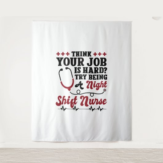 Night Shift Nurse Wandkleed (Voorkant)