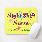 Night Shift Nurse Zurse NOT FOR SISSIES Muismat (Met muis)
