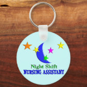 Night Shift Nursing Assistant Sleutelhanger (Voorkant)