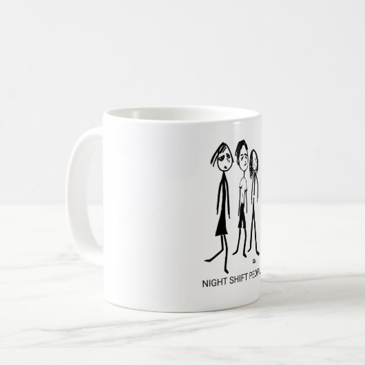 Night Shift People - Designer Coffee Mug (Devant gauche)