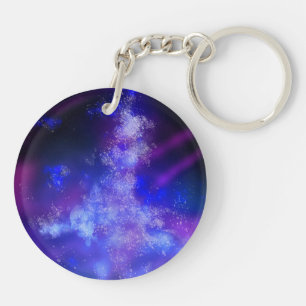Night Sky Blue Sapphire Key Ring Sleutelhanger
