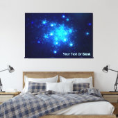 Night Sky Canvas Afdruk (Insitu (Slaapkamer))