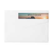 Night Sky Elegant Galaxy Stars Modern Mountain Sun (Achterkant)