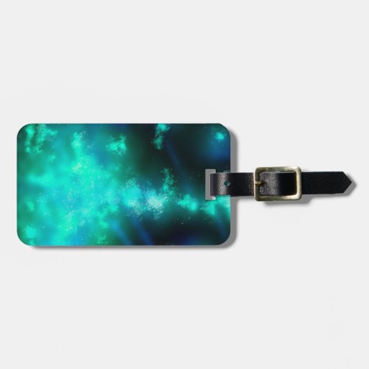 Night Sky Emerald Bagagelabel (Voorkant horizontaal)
