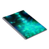 Night Sky Emerald Dance Notitieboek (Rechterzijde)