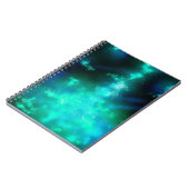Night Sky Emerald Dance Notitieboek (Linkerzijde)