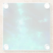 Night Sky Emerald Glass Onderzetter (Achterkant)