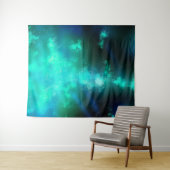 Night Sky Emerald Green Tapestry Wandkleed (In Situ (horizontaal))