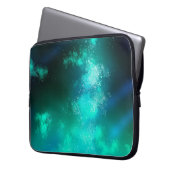 Night Sky Emerald Laptop Bag Laptop Sleeve (Voorkant Links)