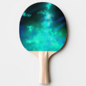 Night Sky Emerald Ping Pong Paddle Tafeltennisbatje (Achterkant)