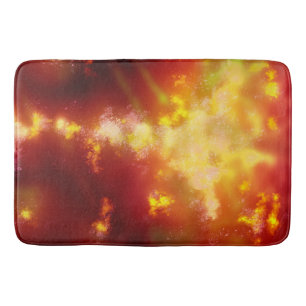 Night Sky Flame Bath Mat