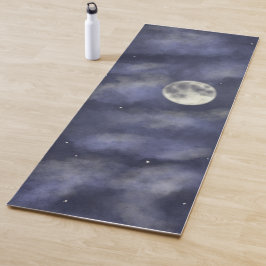 Night sky foll moon yogamat