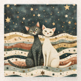 Night Sky Glazen Onderzetter