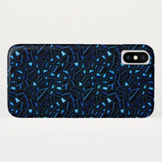 Night Sky Glitter Abstract Hoesje voor iPhone X (Achterkant (horizontaal))