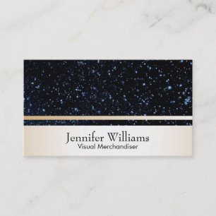 Night Sky & Gold Trim Visitekaartje