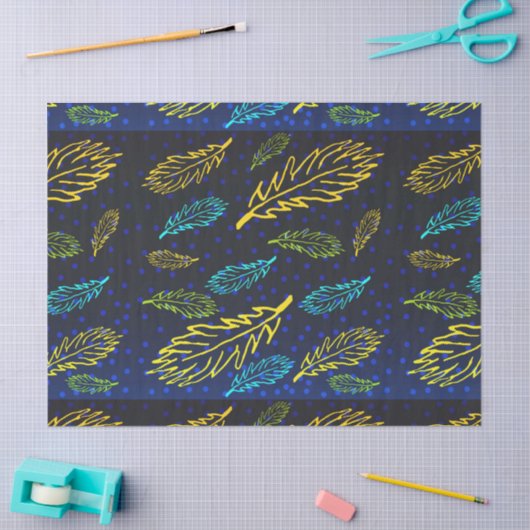 Night Sky Herfst Bladeren Set 1 Tissuepapier (Craft)