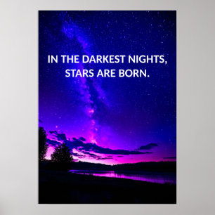 Night Sky Inspiration Quote Posters