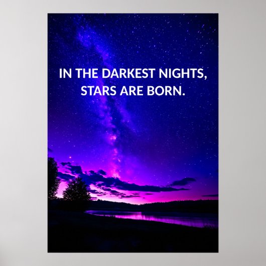 Night Sky Inspiration Quote Posters (Voorkant)