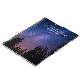 Night Sky Inspirerend Quote Notitieboek (Linkerzijde)