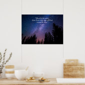 Night Sky Inspirerend Quote Poster (Keuken)