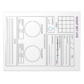 Night Sky Log Notitieblok (Voorkant)