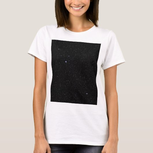 Night Sky met sterren T-shirt (Voorkant)