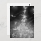 Night Sky Monochrome Briefkaart (Voorkant / Achterkant)