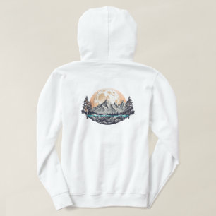 Night Sky Mountain Heights-trui Hoodie