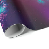 Night Sky Neon Licht Wrapping Paper Cadeaupapier (Rol Hoek)